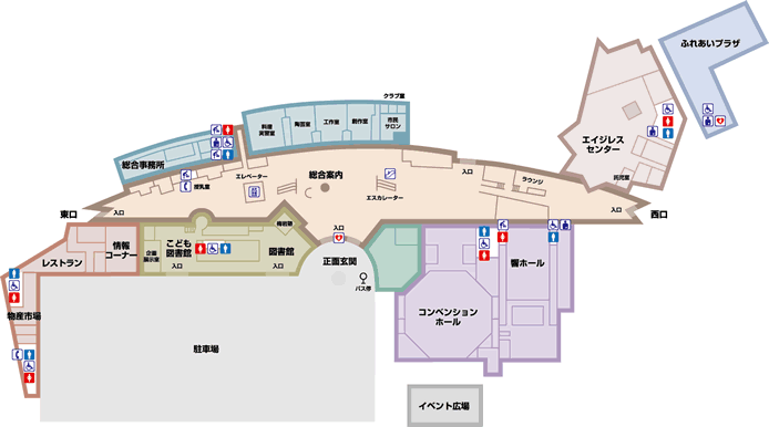1F フロアーマップ1F